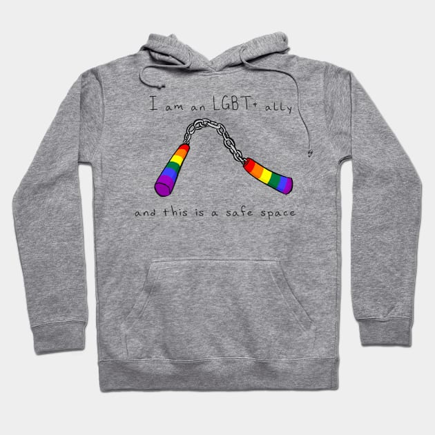 LGBT+ Ally! Hoodie by XanaNouille